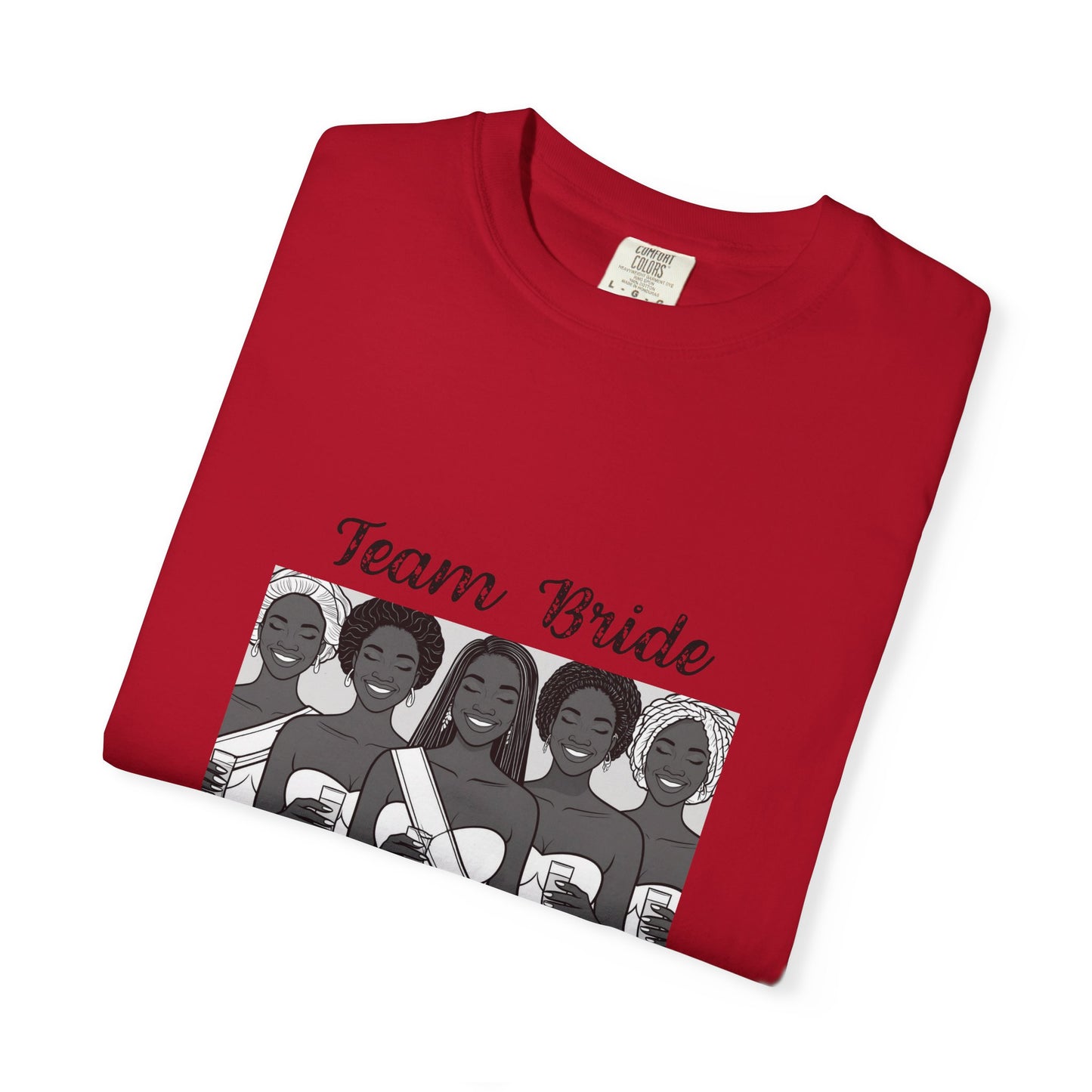 Team Bride T-shirt - Unisex Garment-Dyed