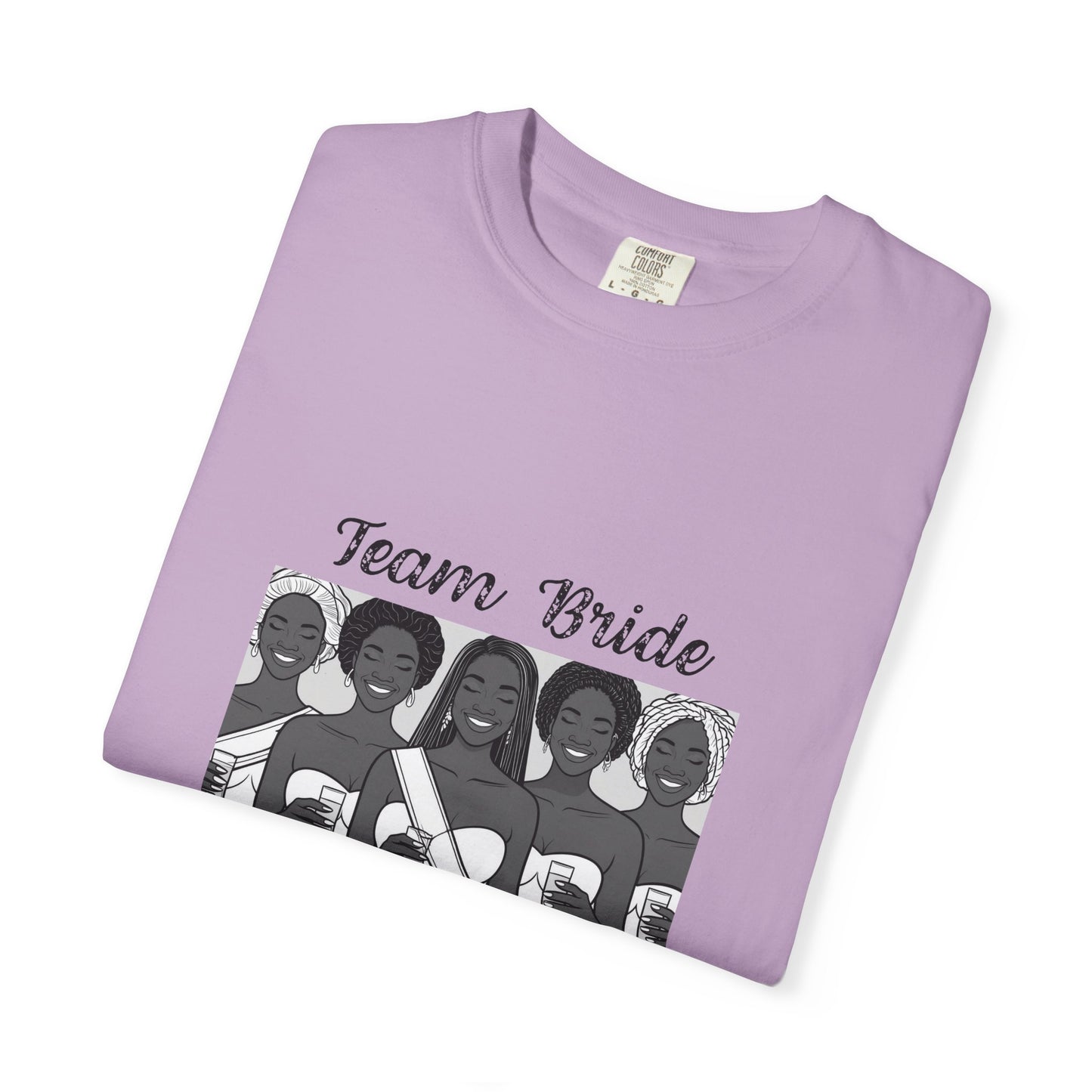 Team Bride T-shirt - Unisex Garment-Dyed